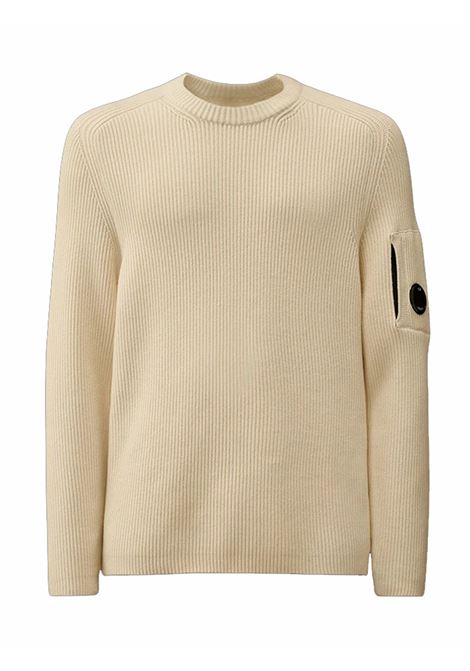 crewneck sweater man white C.P. COMPANY | 19CMKN015A-006608A103
